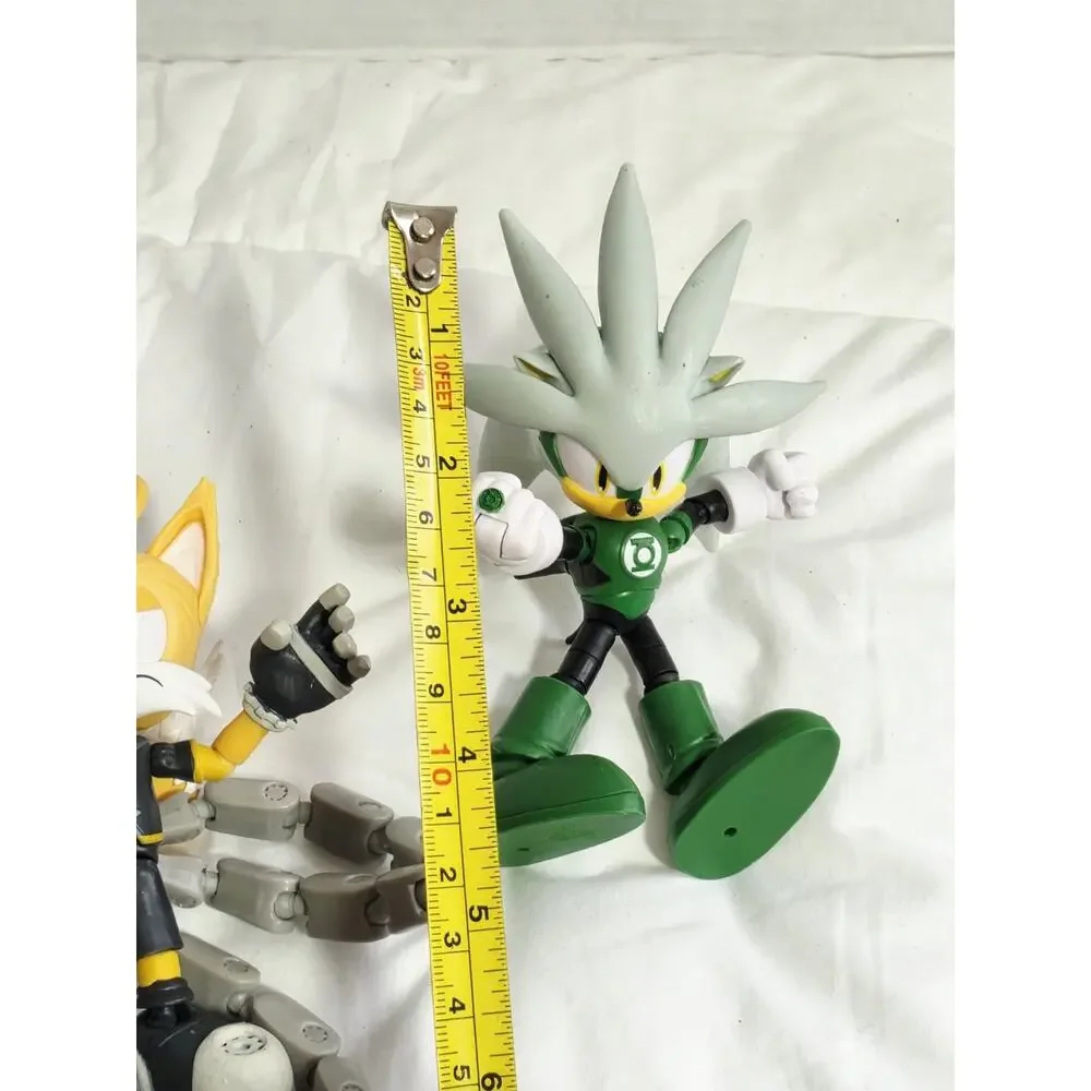 Silver Sonic Figure Jakks DC Sonic Hedgehog Power Vs Speed Pack Green Lantern
